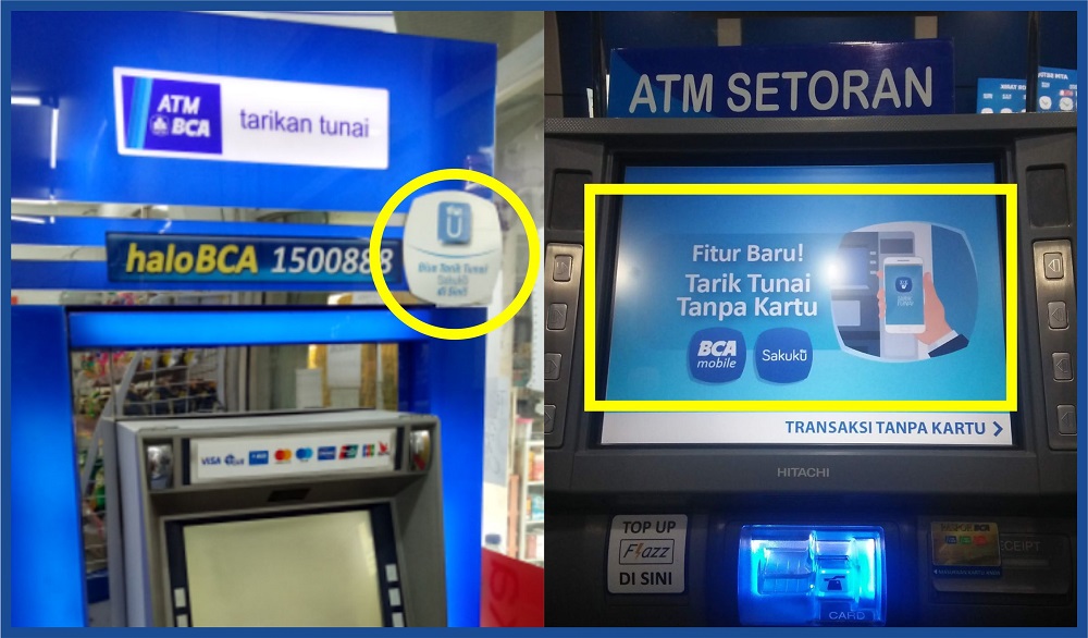 cara tarik tunai tanpa kartu atm